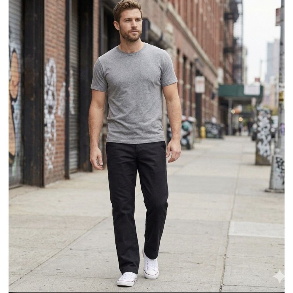 Dickies 874 Original Fit Black Chino Twill Skater Utility Y2K Mechanic 32x31